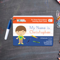 ABC Dry Erase Practice Cards for Boys