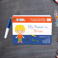 ABC Dry Erase Practice Cards for Boys