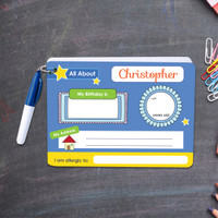 ABC Dry Erase Practice Cards for Boys