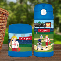 Home Run Thermos Bottle