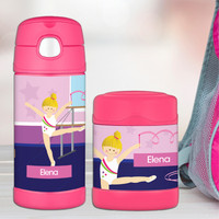 Cute Gymnast Girl Thermos Food Jar