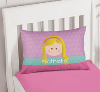 Just Like Me Girl Lavender Pillowcase Cover