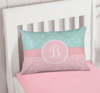 Pretty Blue Damask Pillowcase Cover