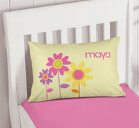 Three Spring Blooms Pillowcase Cover