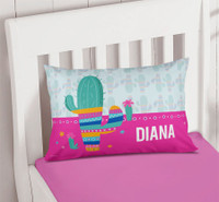 Colorful Cactus Pillowcase Cover