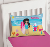 Beach Girl Pillowcase Cover