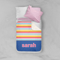 Fun Stripes Girl Blanket