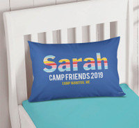 Fun Stripes Girl Autograph Camp Pillowcase Cover