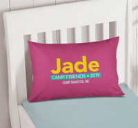 Linen Fuschia Style Autograph Camp Pillowcase Cover
