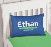 Linen Blue Autograph Camp Pillowcase Cover