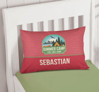 Live, Love, Camp Red Camp Pillowcase Cover