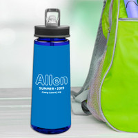 Modern Blue Sports Water Bottle