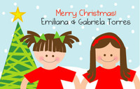 Sisters Celebrate Xmas  Gift Tag