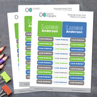 Modern Gray Camp Waterproof Labels