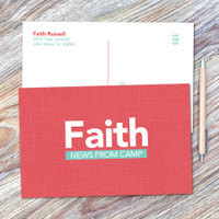 Linen Coral Style Postcards