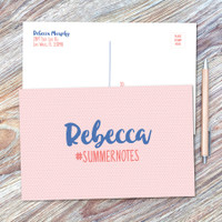Cute Minimalist Name Postcards