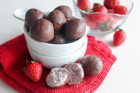 Healthy Wednesday #6: Chocolate Covered Strawberry Truffles