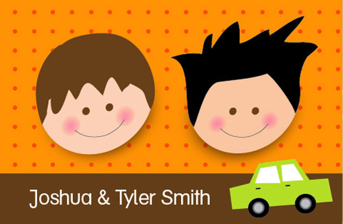 Playing Cars With My Brother  Gift Tag