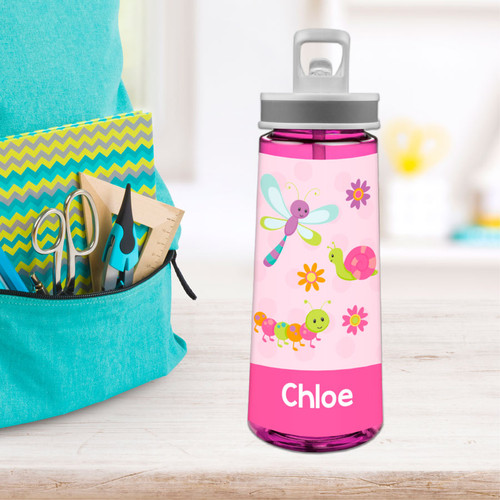 Three Sweet Little Bugs Sports Water Bottle