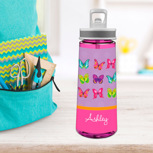 Bright Butterflies Sports Water Bottle