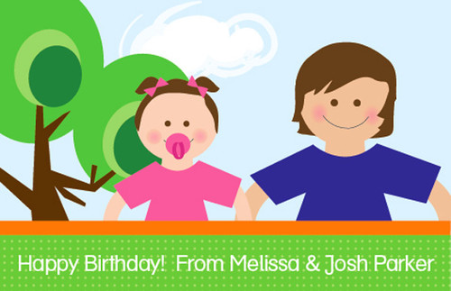 Playing At The Park Gift Tags