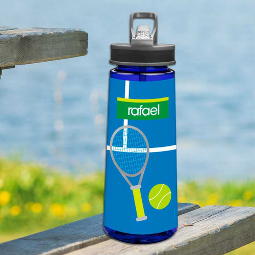Tennis Fan Boy Sports Water Bottle