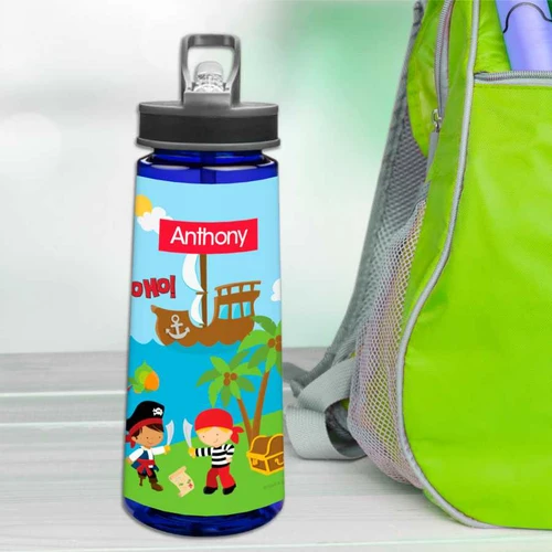 Yo Ho Pirate Boy Sports Water Bottle