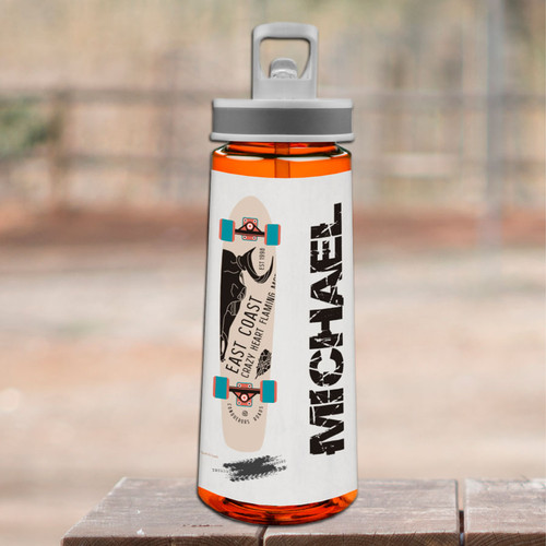 Cool Boy Skateboard Sports Water Bottle