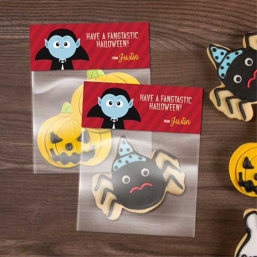 Blue Dracula Treat Bags