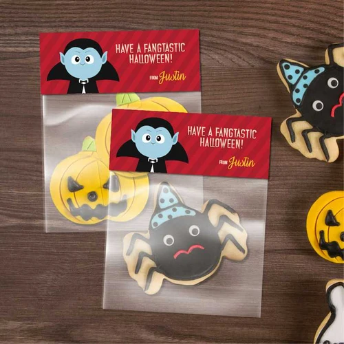 Blue Dracula Treat Bags