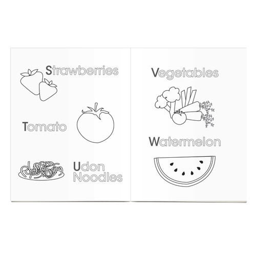 A Girl Chef Coloring Story Book