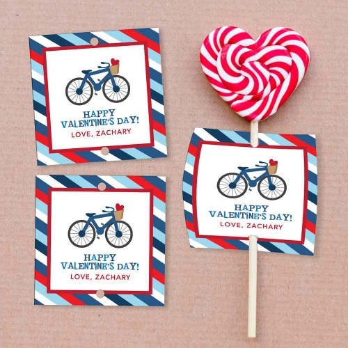 A Boy Love Ride Lollipop Cards Set