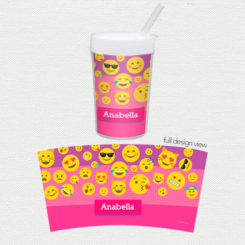 Girl Emojis Toddler Cup