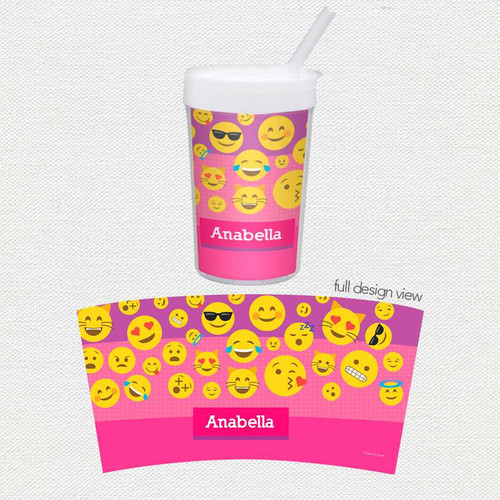 Girl Emojis Toddler Cup