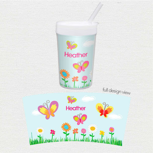 A Butterfly Field Toddler Cup