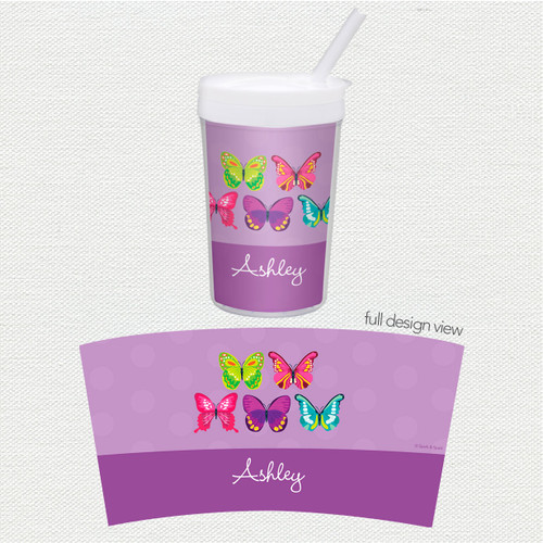 Bright Butterflies Toddler Cup