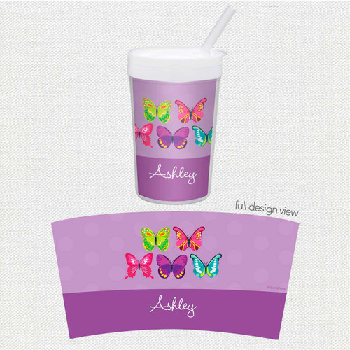 Bright Butterflies Toddler Cup