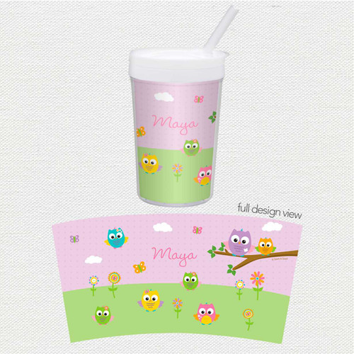 Owls On The Field Toddler Cup