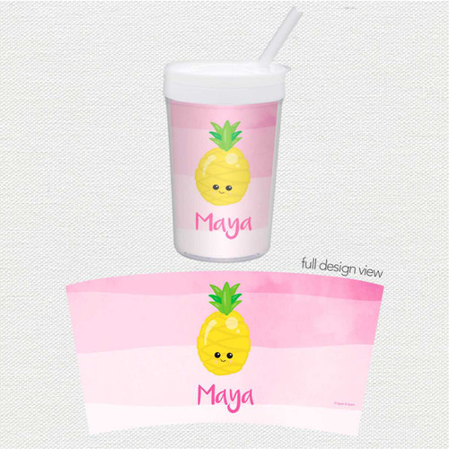 Yummy Pineapples Toddler Cup