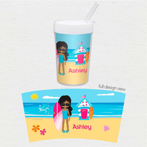Beach Girl Toddler Cup