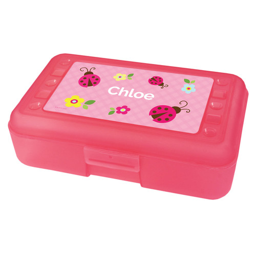 Three Lady Bugs Pencil Box