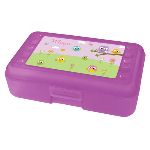 Owls on the field Pencil Box