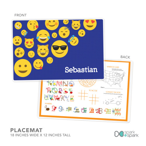 Boy Emojis Kids Placemat