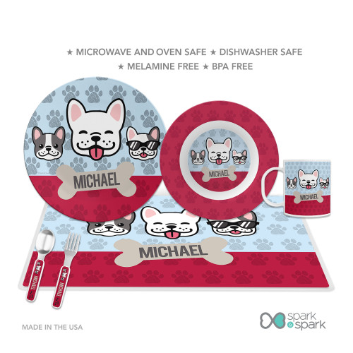 Cool Dogs Blue Kids Placemat
