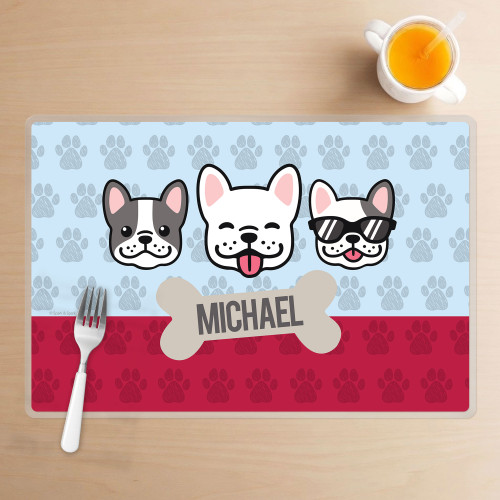 Cool Dogs Blue Kids Placemat