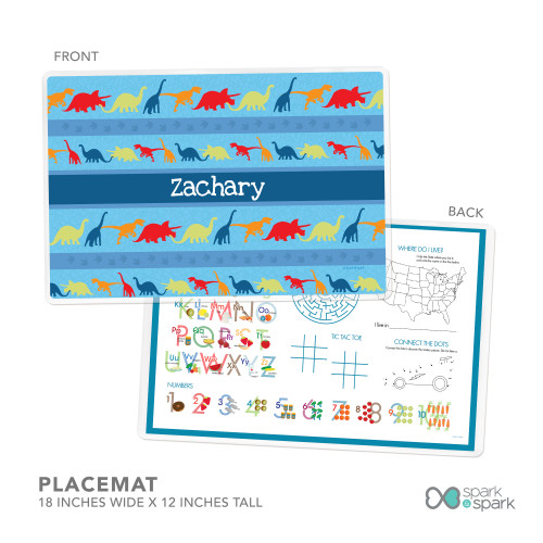 Dinosaur trails Kids Placemat