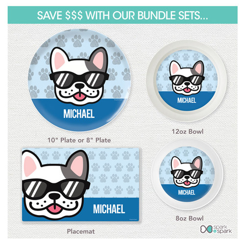 Fun & Cute Dog Blue Kids Placemat