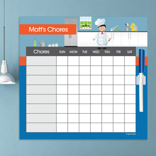 A Boys Chef's Taste Chore Chart