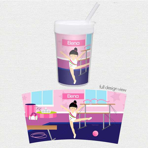 Cute Gymnast Girl Toddler Cup