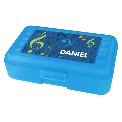 Musical Notes Personalized Pencil Box